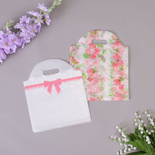 100pcs Fashion Printing Shopping Gift Packaging Plastic Bag