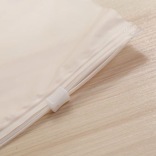 Frosted Transparent Thickened Waterproof Zipper Clothes Underwear Storage Packaging Bag