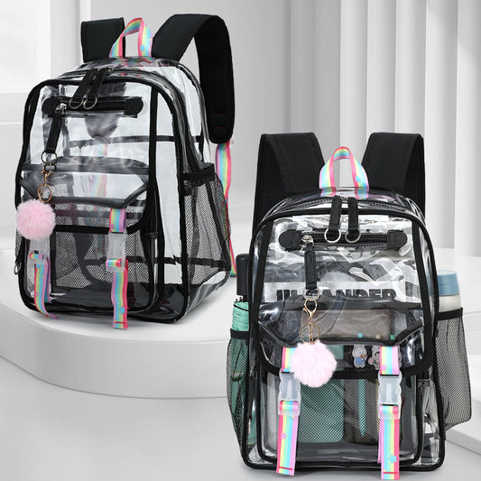 Fashion Large Capacity Pvc Clear Backpack