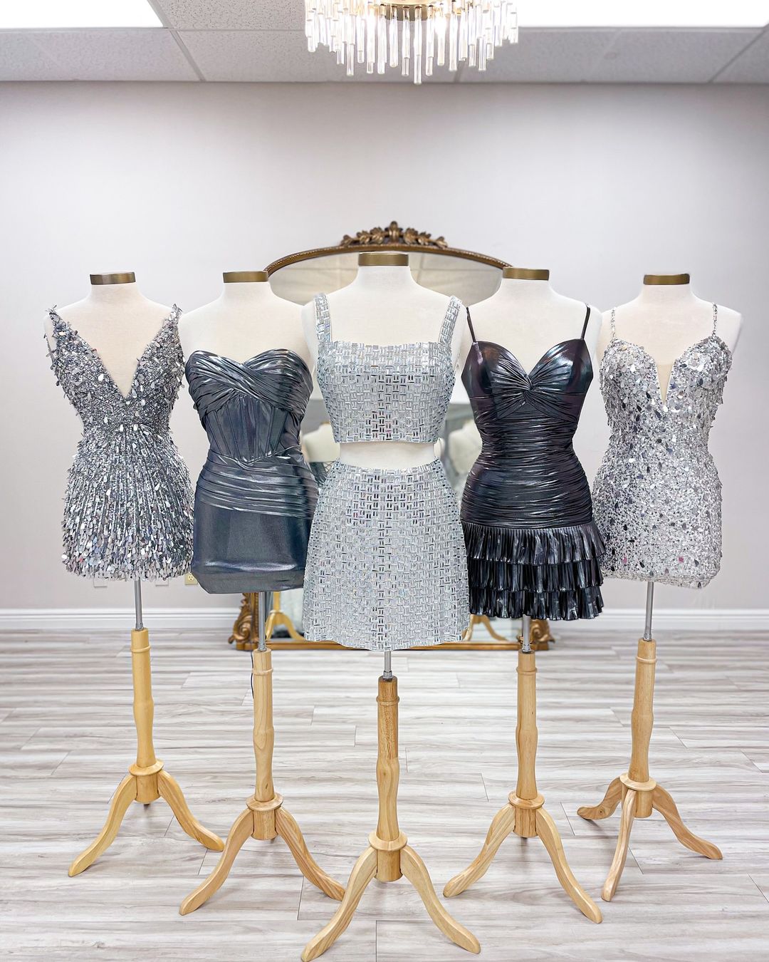 Silver Glasses Homecoming Dresses Mini Party Gown, AST1388