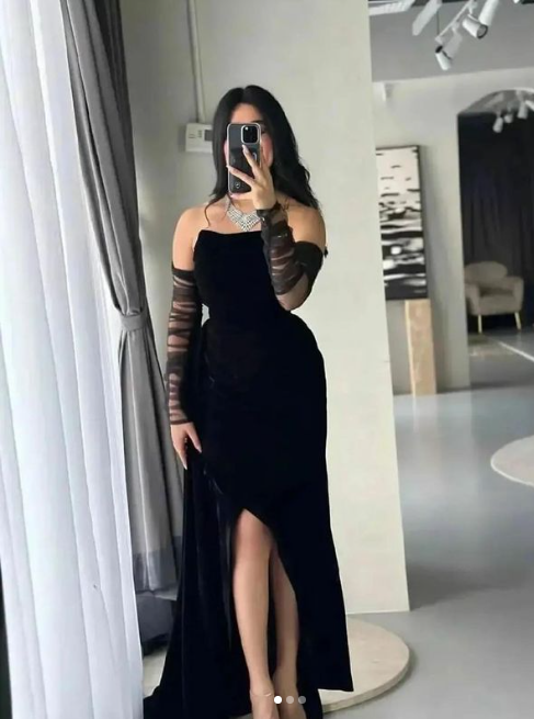 Charming Black Strapless Long Formal Party Dress Evening Gown