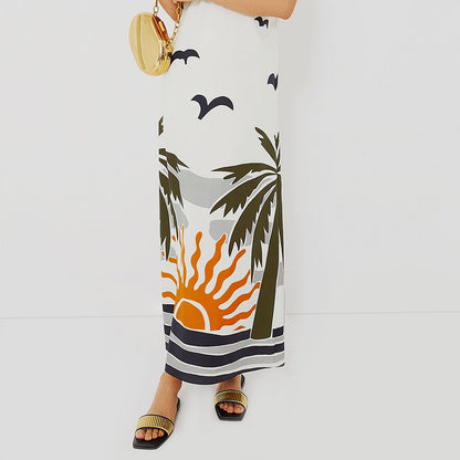 FSJ Black Open Square Toe Gold Textured Flats Slides for Women