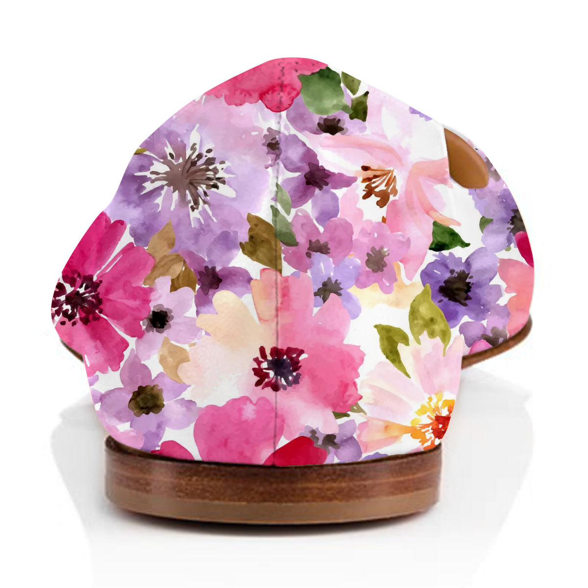 Women's Colorful Floral Print Pointed Toe Comfortable Flats