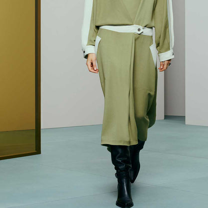 Black Vegan Leather Pointed Toe 3__ Chunky Heel Knee High Boots