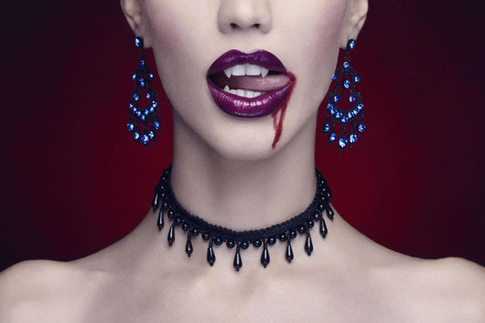 Vampire Black Patent Leather Ankle Strap Heels Bow Platform Pumps