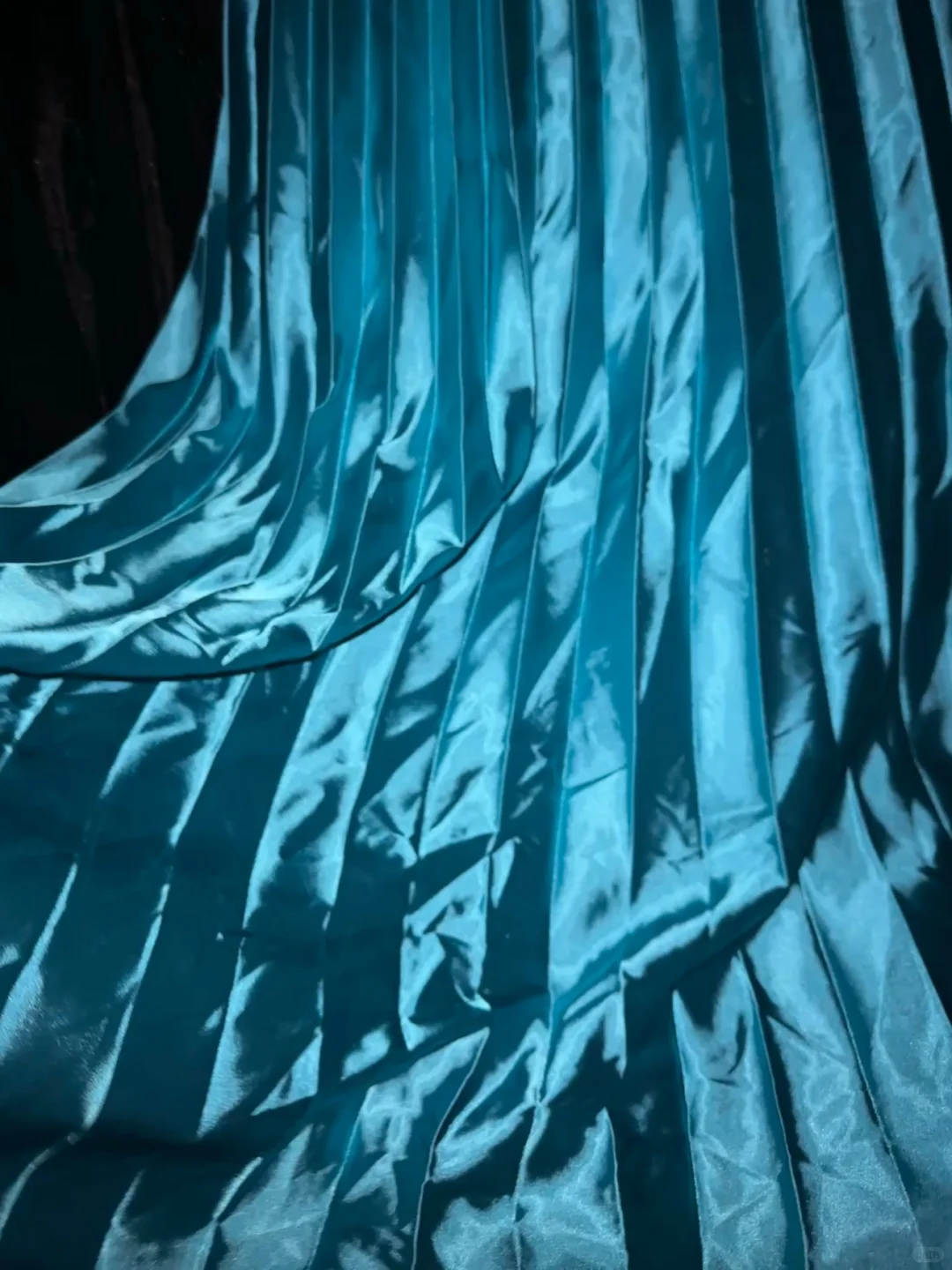 Glamorous Turquoise Satin Pleated Sweetheart Strapless Evening Gown TP5355