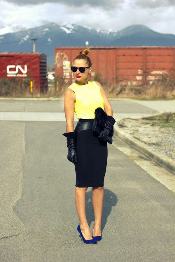 Women's Royal Blue Pointed Toe Office Stiletto Heel Pumps Shoes