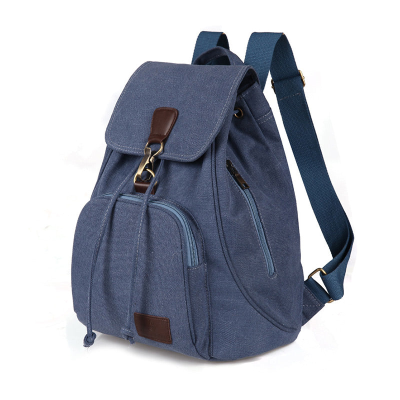 Sac à dos pliable et élégant pour femme, style universitaire, avec poches latérales zippées et design unisexe 