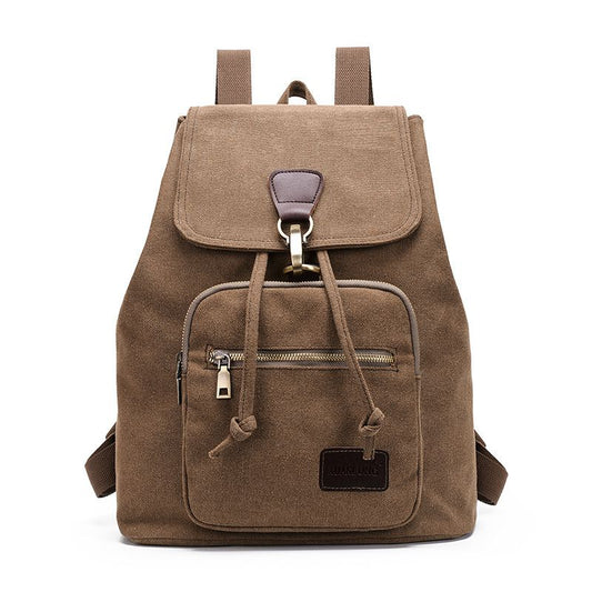 Casual Large Capacity Unisex Style Durable Canvas Backpack