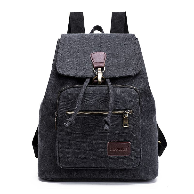 Casual Large Capacity Unisex Style Durable Canvas Backpack