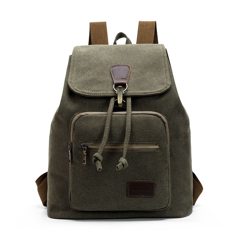 Casual Large Capacity Unisex Style Durable Canvas Backpack