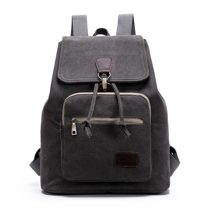 Casual Large Capacity Unisex Style Durable Canvas Backpack