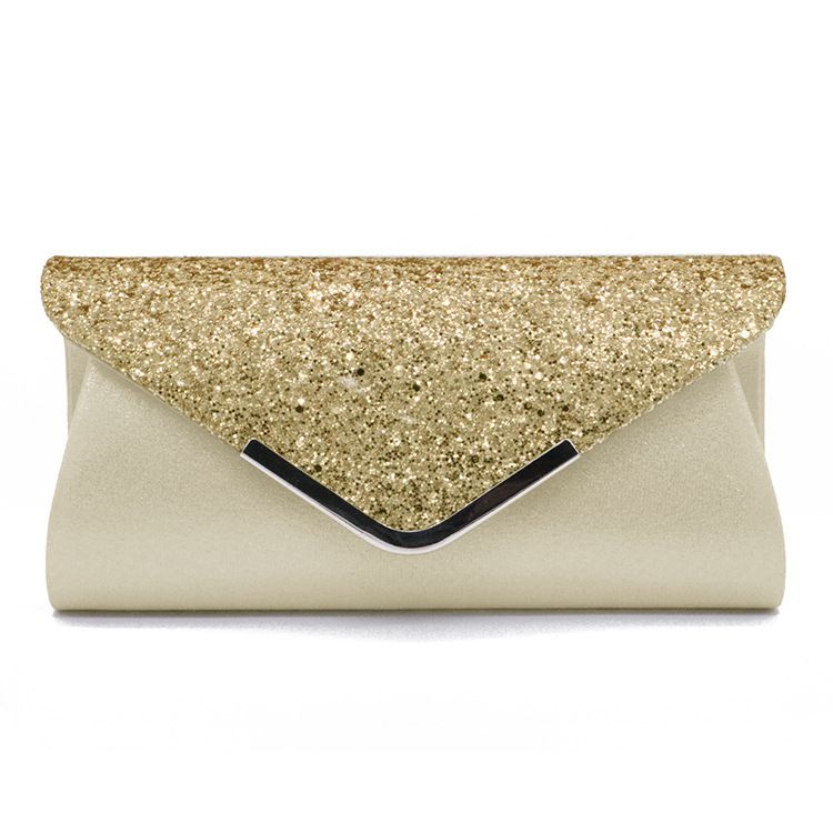 Fashion PU Sequins Decor Evening Clutch Bags
