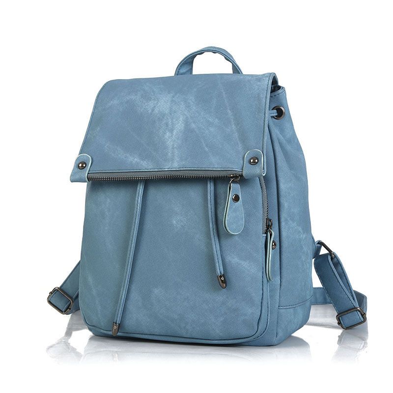 Popular Pure Color All-Match Drawstring Backpack