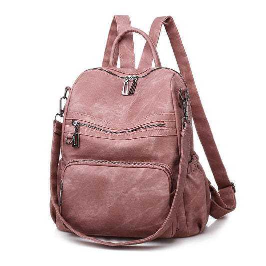 Classic Pure Color All-Match Backpack
