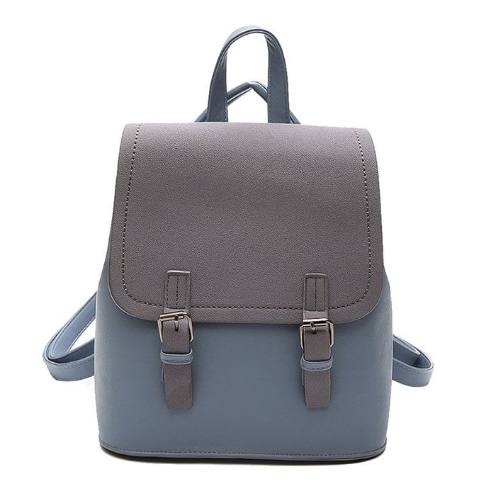 Women Contrast Color Unique Casual Backpacks