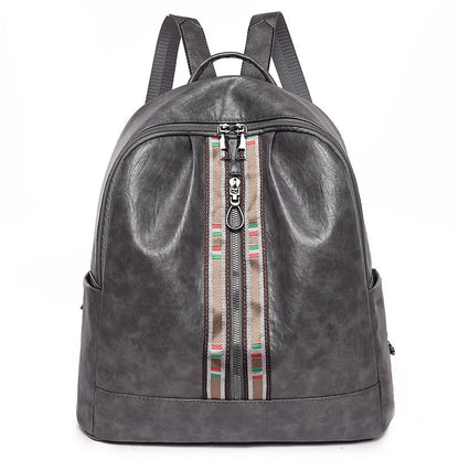 Irregular Contrast Stripes Design Women Backpack