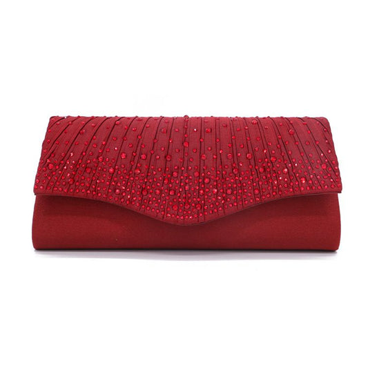 Stylish Women Rhinestone Handbag Evening Party Clutch Bag