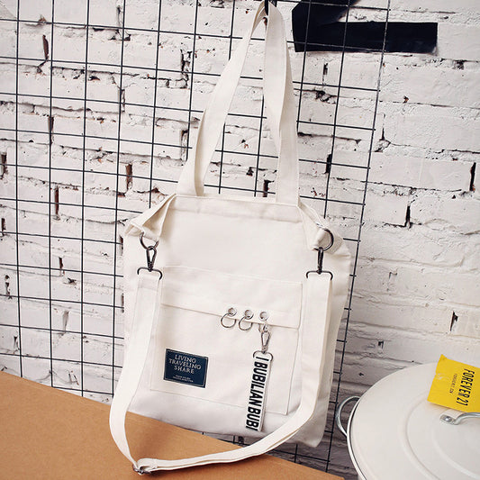 Irregular Design Campus Style Leisure Canvas Bag