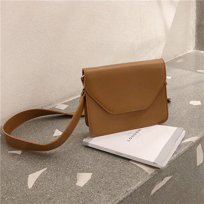 Sacs à bandoulière simples et larges en cuir PU pour femmes 