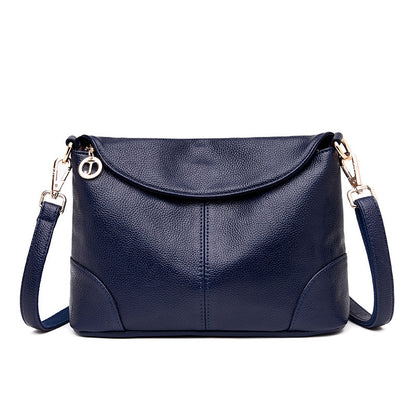 Women Vintage Classic Plain PU Crossbody Bag