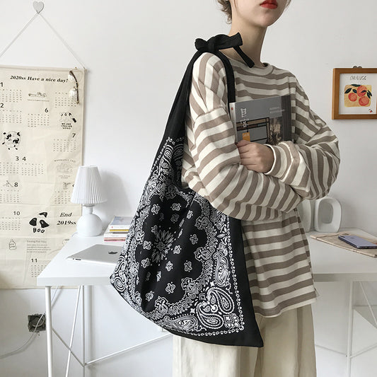 Sac à bandoulière de grande capacité pour femme, style ethnique 