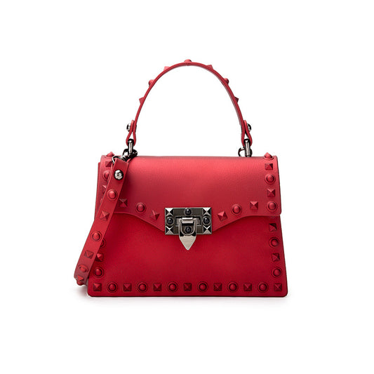 20*8*14cm Women Fashion Matte Surface Rivet Design Crossbody Bag