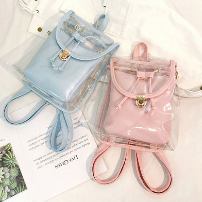 Fashion Drawstring Waterproof Clear Backpack