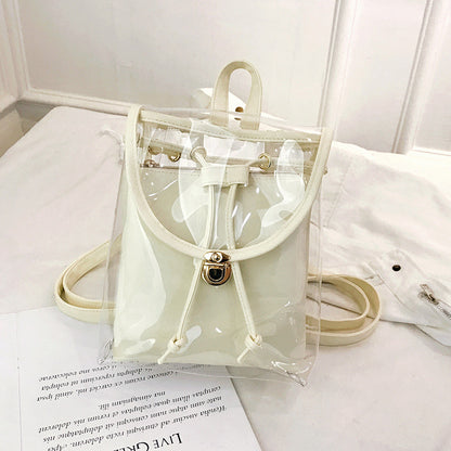 Fashion Drawstring Waterproof Clear Backpack