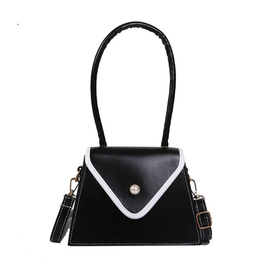 Women Vintage Style Clamshell Design PU Square Bag