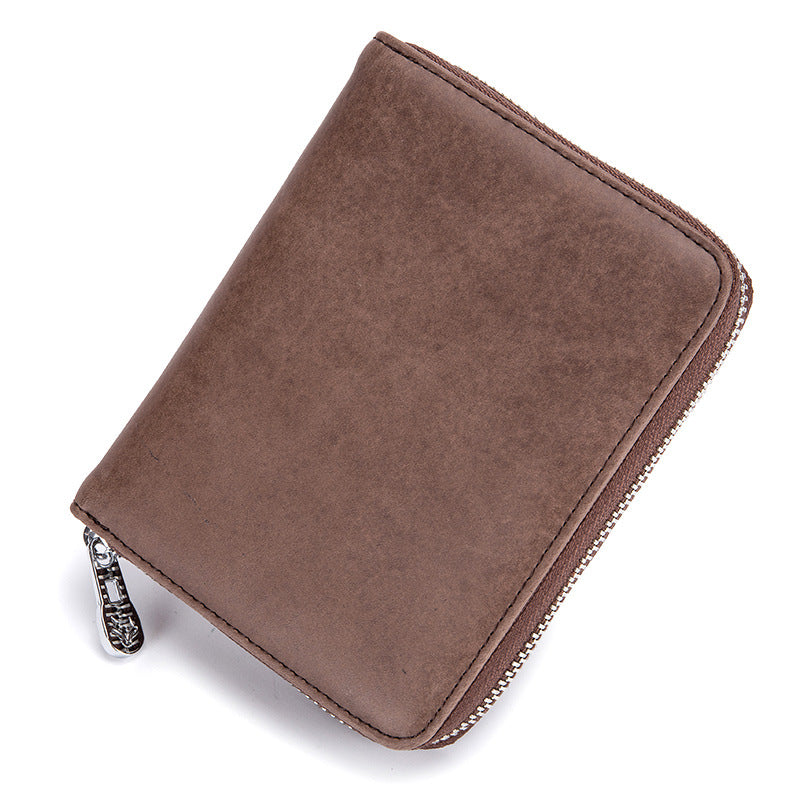 Women Solid Color Leather Passport Holder Purse