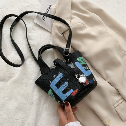 Sacs à bandoulière en cuir PU imprimé dessin animé pour femmes 