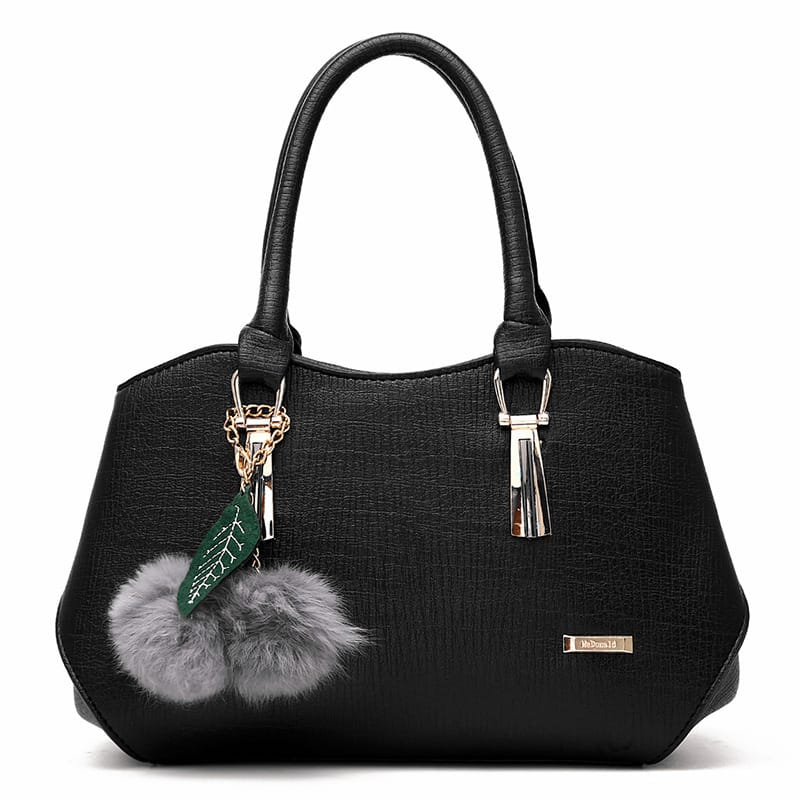 Elegant Women Large Capacity PU Handle Bag