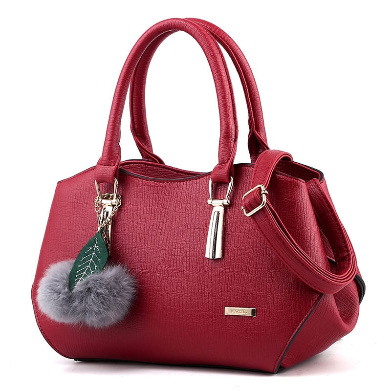 Elegant Women Large Capacity PU Handle Bag