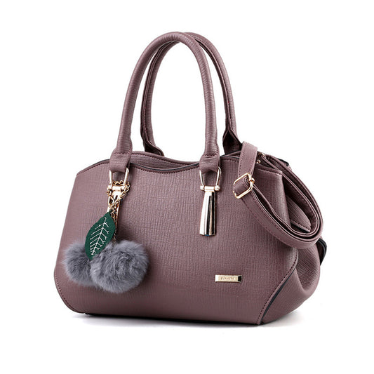 Elegant Women Large Capacity PU Handle Bag