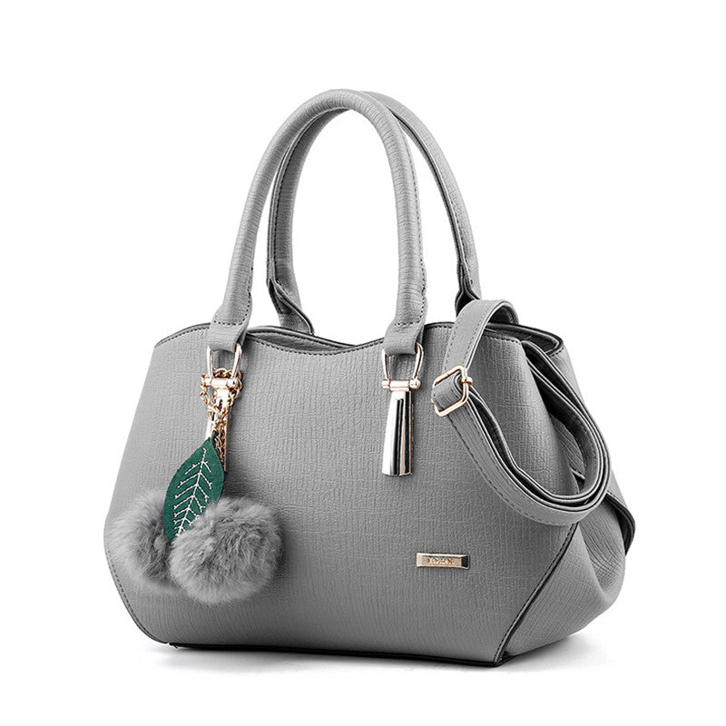 Elegant Women Large Capacity PU Handle Bag