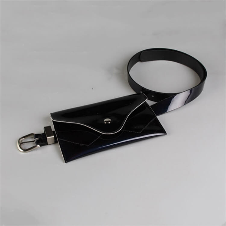 Sac banane tendance en PU avec motif laser pour femme 