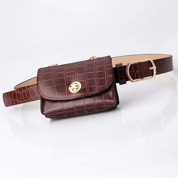 Sac banane amovible à motif animal pour femme 