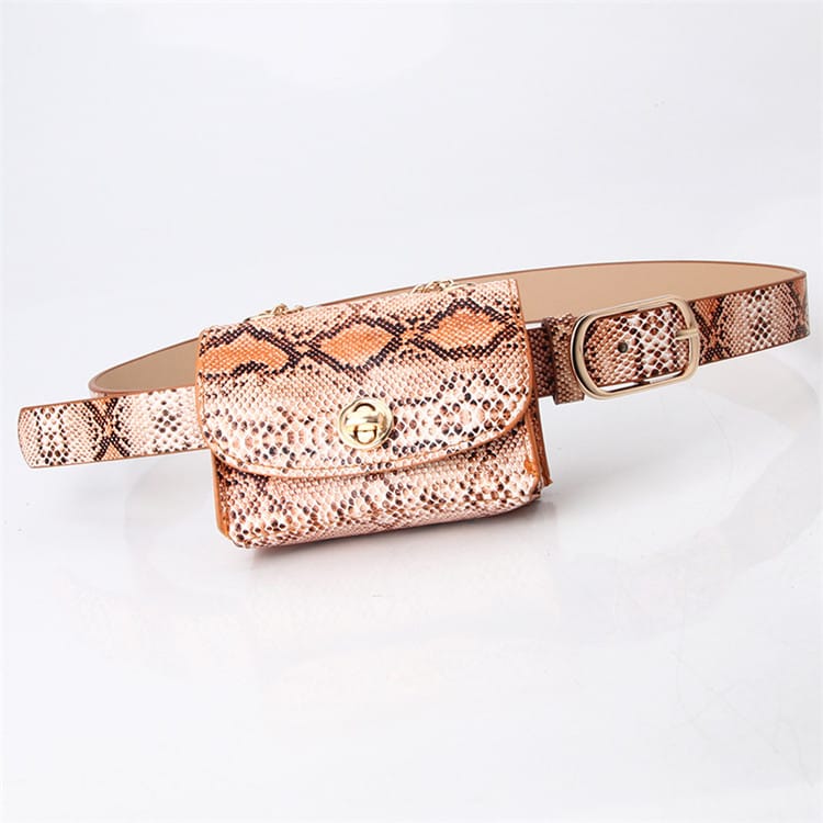 Sac banane amovible à motif animal pour femme 