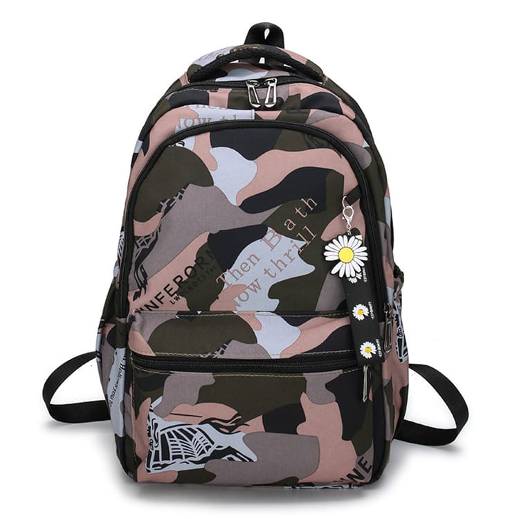 Unisex Fashion Zipper Camouflage Large Capacity Backpack