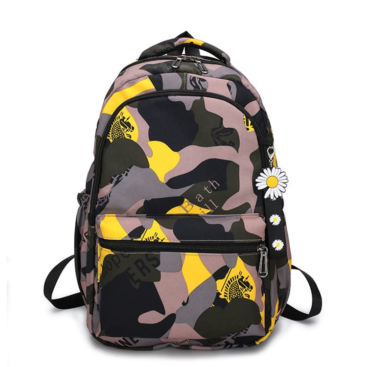 Unisex Fashion Zipper Camouflage Large Capacity Backpack