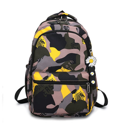 Unisex Fashion Zipper Camouflage Large Capacity Backpack