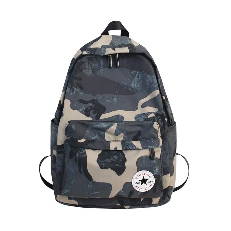 Unisex Fashion Zipper Camouflage Printing Large Capacity Backpack