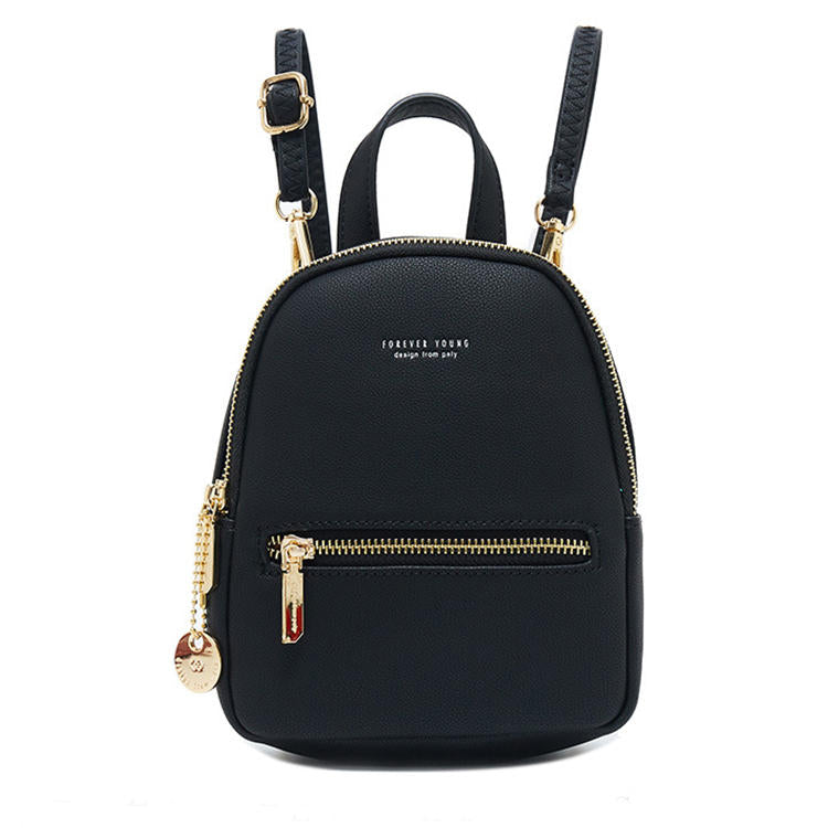 Women Fashion Letter Printed Multi-pocket Backpack