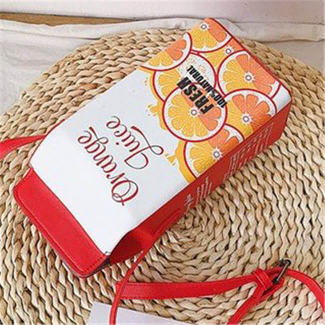 Women Fashion Cartoon Milk Crossbody Bag