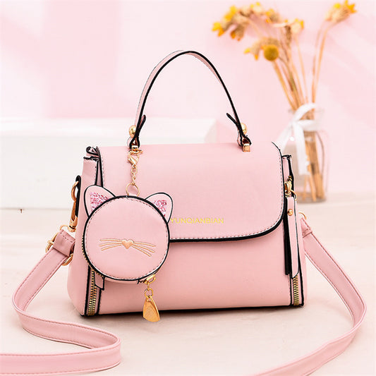 Sac à bandoulière à fermeture éclair imprimé lettre mode femme 