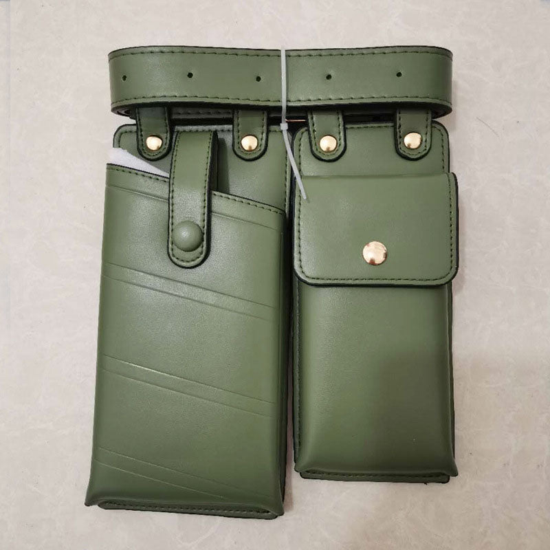 Women Fashion Solid Color Waist Bag