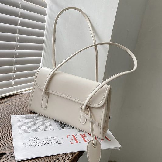 Women Fashion Solid Color PU Underarm Bag