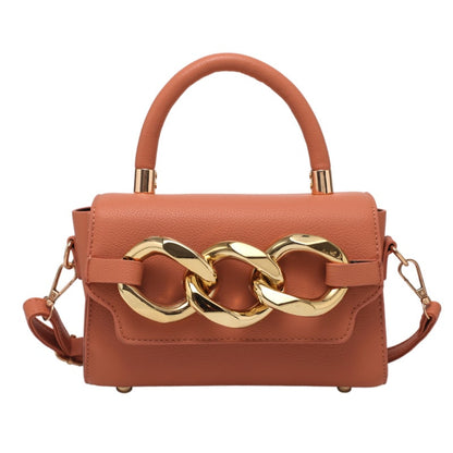 Women Fashion Metal Chain Decorative Crossbody Bag