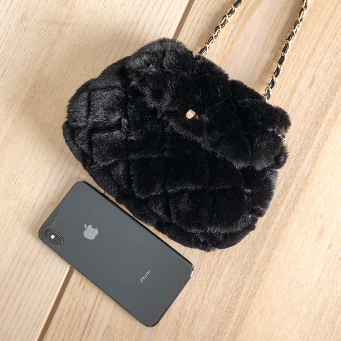 Women Fashion Solid Color Argyle Crossbody Bag